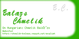 balazs chmelik business card